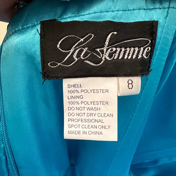 NWT La Femme 18909 - Prom Dress - Picture 7 of 7